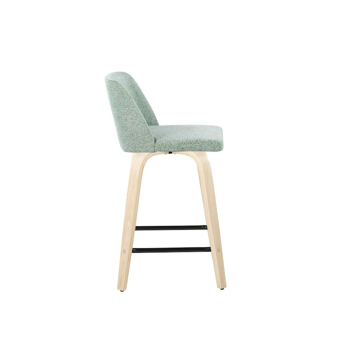 LumiSource Toriano 24" SQ Counter Stool, Set/2, N/GR/BK