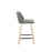 LumiSource Toriano 24" SQ Counter Stool, Set/2, N/GYN/BK