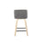 LumiSource Toriano 24" SQ Counter Stool, Set/2, N/GYN/BK