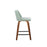 LumiSource Toriano 24" SQ Counter Stool, Set/2, W/GR/BK