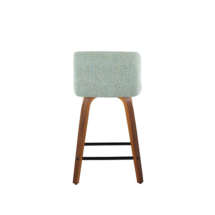LumiSource Toriano 24" SQ Counter Stool, Set/2, W/GR/BK