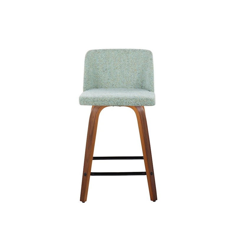 LumiSource Toriano 24" SQ Counter Stool, Set/2, W/GR/BK