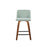 LumiSource Toriano 24" SQ Counter Stool, Set/2, W/GR/BK