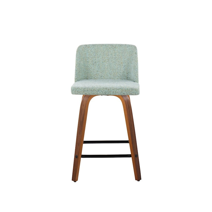 LumiSource Toriano 24" SQ Counter Stool, Set/2, W/GR/BK