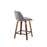LumiSource Toriano 24" SQ Counter Stool, Set/2, W/GY/BK