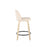 LumiSource Toriano 24" Rd Counter Stool, Set/2, N/CR/BK