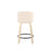 LumiSource Toriano 24" Rd Counter Stool, Set/2, N/CR/BK