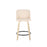 LumiSource Toriano 24" Rd Counter Stool, Set/2, N/CR/BK