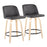 LumiSource Toriano 24" Rd Counter Stool, Set/2, N/GY/BK - B24-TRNOPU-GRTZQ2NAGY2
