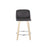 LumiSource Toriano 24" Rd Counter Stool, Set/2, N/GY/CH