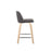 LumiSource Toriano 24" SQ Counter Stool, Set/2, N/GY/CH