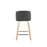 LumiSource Toriano 24" SQ Counter Stool, Set/2, N/GY/CH