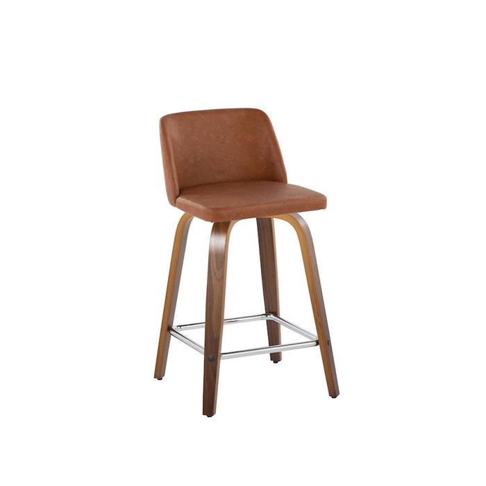 LumiSource Toriano 24" Counter Stool, Set/2, W/CAM/CH