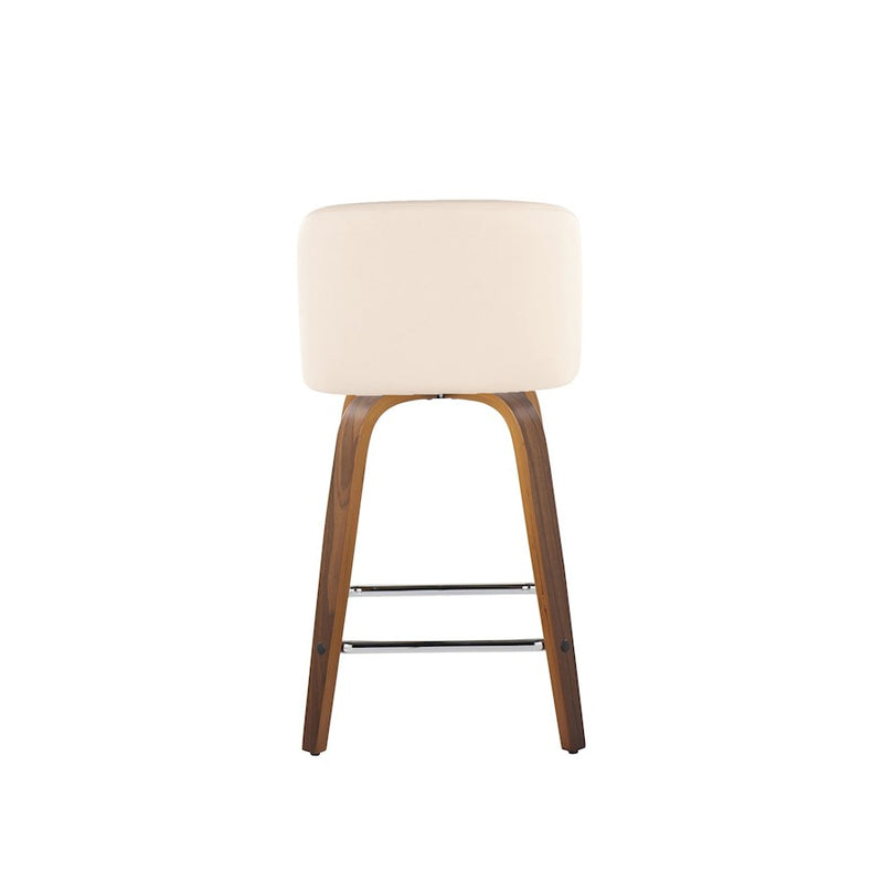 LumiSource Toriano 24" SQ Counter Stool, Set/2, W/CR/CH