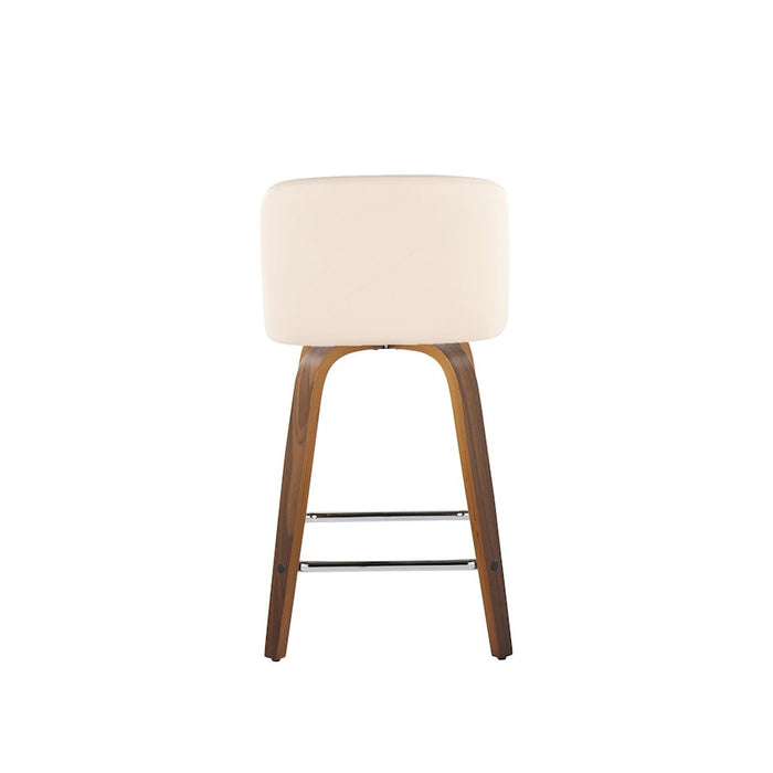 LumiSource Toriano 24" SQ Counter Stool, Set/2, W/CR/CH