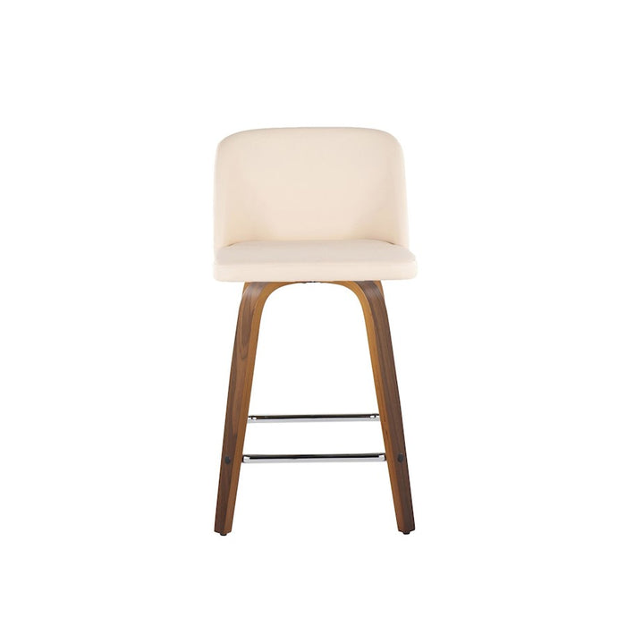 LumiSource Toriano 24" SQ Counter Stool, Set/2, W/CR/CH