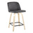 LumiSource Toriano 24" SQ Counter Stool, Set/2, N/GY/BK