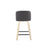 LumiSource Toriano 24" SQ Counter Stool, Set/2, N/GY/BK