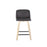 LumiSource Toriano 24" SQ Counter Stool, Set/2, N/GY/BK