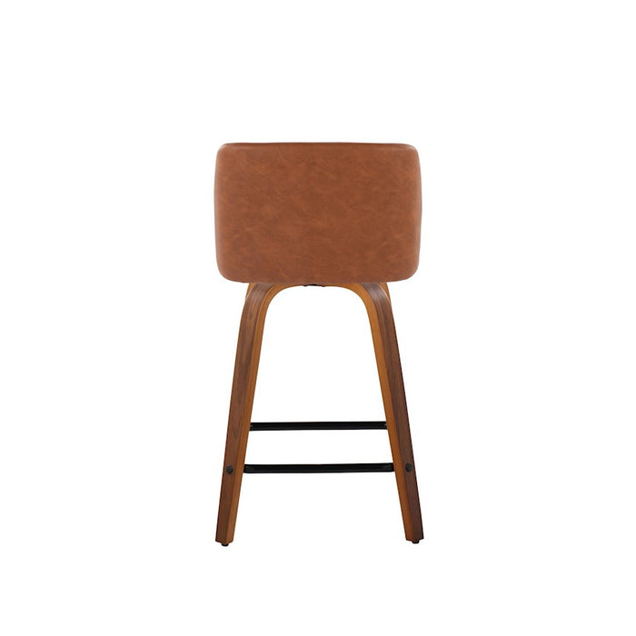 LumiSource Toriano 24" Counter Stool, Set/2, W/CAM/BK