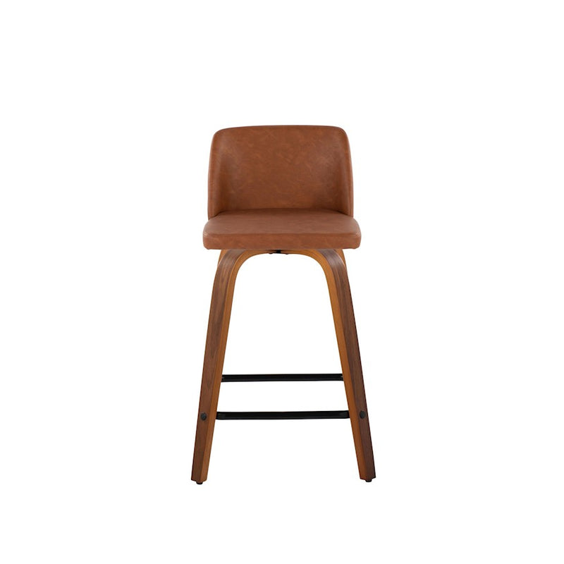 LumiSource Toriano 24" Counter Stool, Set/2, W/CAM/BK