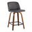 LumiSource Toriano 24" Counter Stool, Set/2, WAL/GY/BK