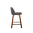 LumiSource Toriano 24" Counter Stool, Set/2, WAL/GY/BK