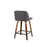 LumiSource Toriano 24" Counter Stool, Set/2, WAL/GY/BK