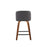 LumiSource Toriano 24" Counter Stool, Set/2, WAL/GY/BK