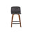 LumiSource Toriano 24" Counter Stool, Set/2, WAL/GY/BK