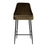 LumiSource Marcel Counter Stool, Set of 2, Black/Green Velvet