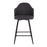 LumiSource Ahoy UP 26" Counter Stool, Set of 2, Black/Charcoal