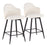 LumiSource Ahoy 26" Counter Stool, Set/2, Black/Cream - B26-AHOY-55SWVX2BKNACR2