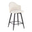 LumiSource Ahoy 26" Counter Stool, Set of 2, Black/Cream