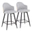 LumiSource Ahoy 26" Counter Stool, Set/2, BK/GY/BAM - B26-AHOY-55SWVX2BKNALGY2