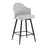 LumiSource Ahoy 26" Counter Stool, Set of 2, Black/GY/BAM