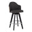 LumiSource Ahoy 26" Counter Stool, Set of 2, Black/Chrome/Charcoal