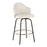 LumiSource Ahoy Counter Stool, Set/2, BK/Gold/CM/BAM - B26-AHOYCLAIREG2BKNACR2
