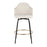 LumiSource Ahoy Counter Stool, Set of 2, Black/Gold/CM/BAM