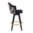 LumiSource Ahoy 26" Counter Stool, Set of 2, Black/Gold