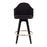 LumiSource Ahoy 26" Counter Stool, Set of 2, Black/Gold