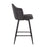 LumiSource Ahoy 26" Counter Stool, Set of 2, Black/Charcoal