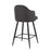 LumiSource Ahoy 26" Counter Stool, Set of 2, Black/Charcoal