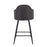LumiSource Ahoy 26" Counter Stool, Set of 2, Black/Charcoal