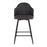 LumiSource Ahoy 26" Counter Stool, Set of 2, Black/Charcoal
