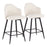 LumiSource Ahoy UP 26" Counter Stool, Set/2, BK/Cream - B26-AHOYUP-55SWVX2BKCR2
