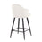 LumiSource Ahoy UP 26" Counter Stool, Set of 2, Black/Cream