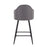 LumiSource Ahoy 26" Counter Stool, Set of 2, Black/Grey