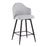 LumiSource Ahoy 26" Counter Stool, Set of 2, Black/Lt GY