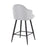 LumiSource Ahoy 26" Counter Stool, Set of 2, Black/Lt GY